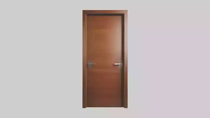 Modern wooden door model 3D model