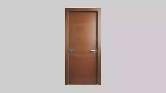 Modern wooden door model 3D model
