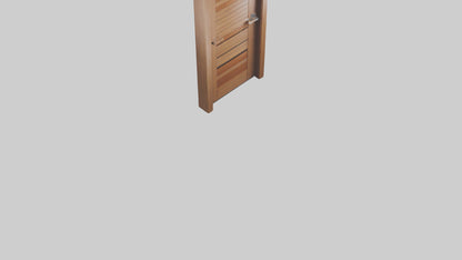 Modern wooden door model 3D model