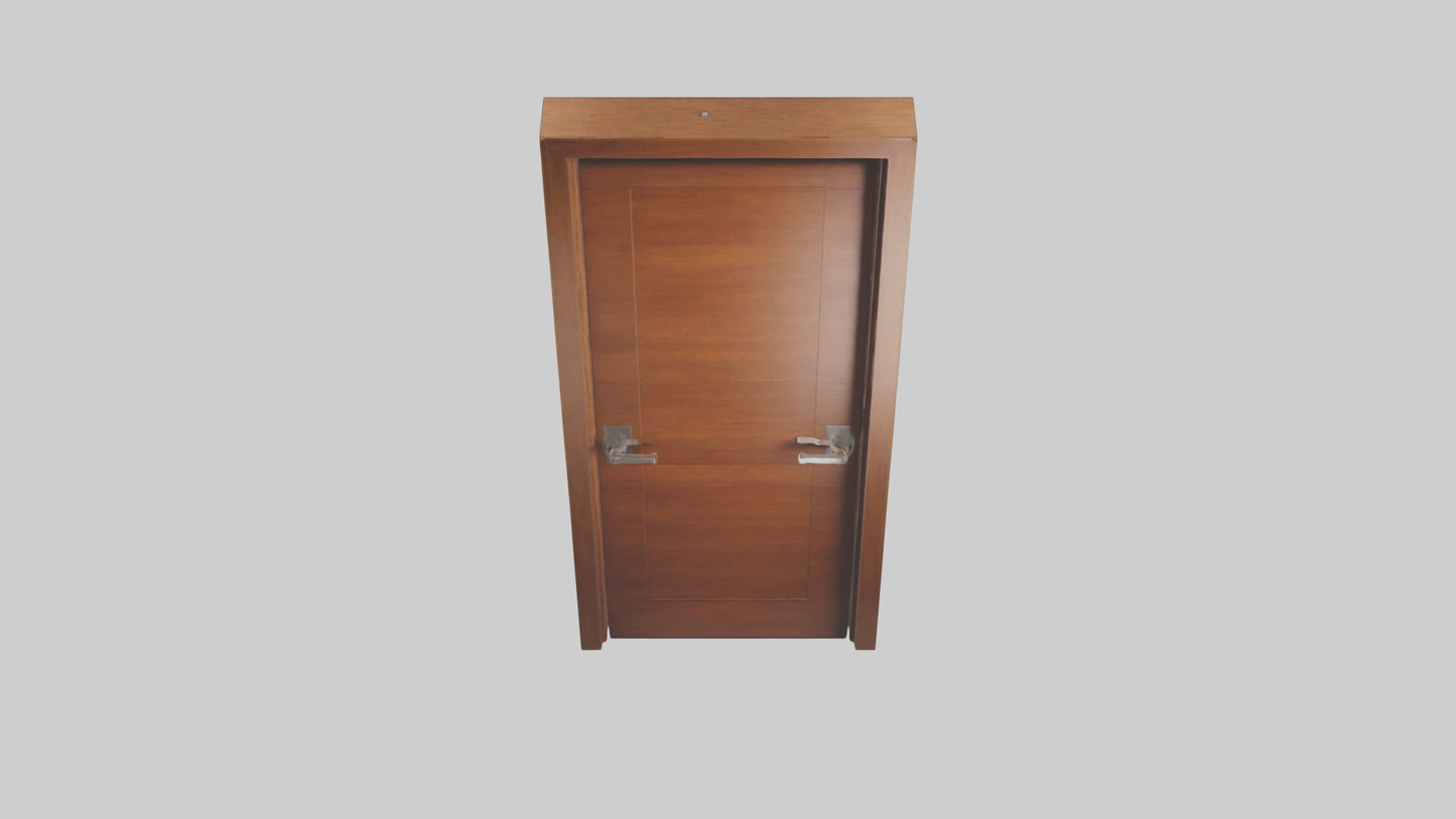 Modern wooden door model 3D model