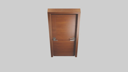 Modern wooden door model 3D model