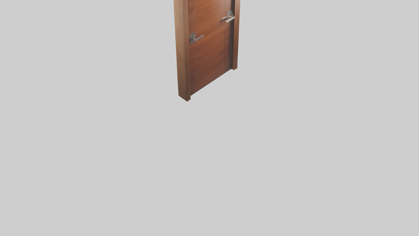 Modern wooden door model 3D model