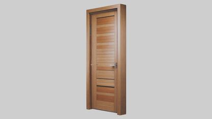 Modern wooden door model 3D model