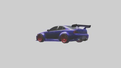 Modified Street Racing Sedan model 3D model