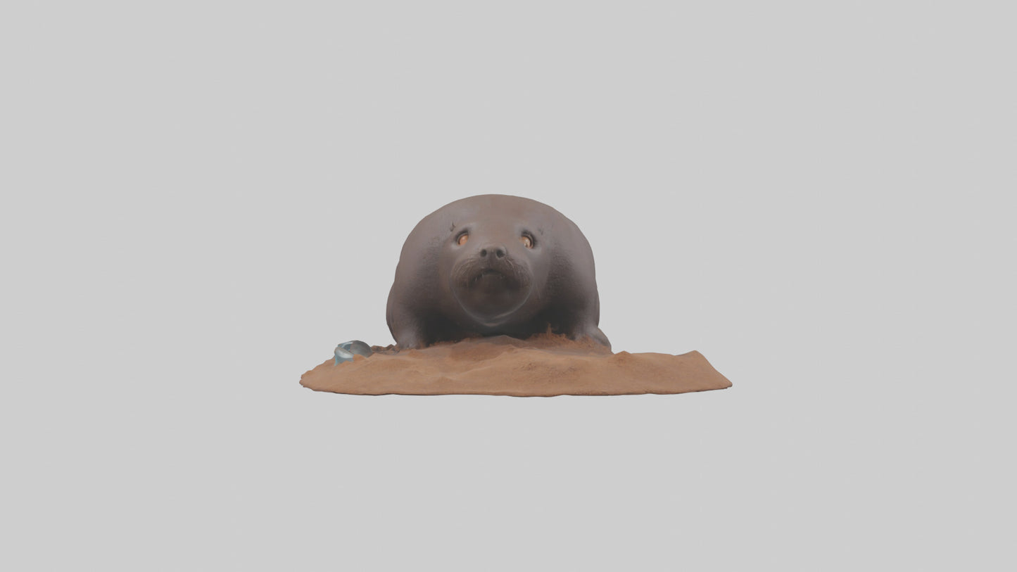 Mole digging model 3D model