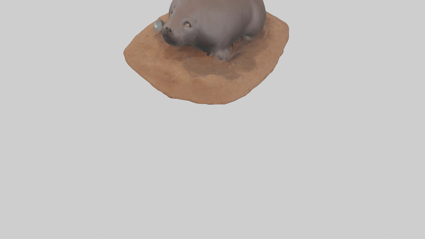Mole digging model 3D model