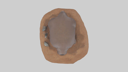 Mole digging model 3D model