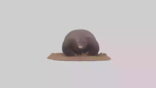 Mole digging model 3D model