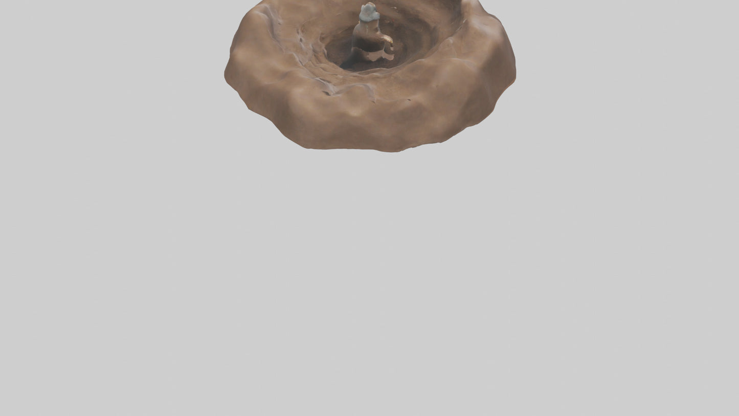 Mole tunneling model 3D model