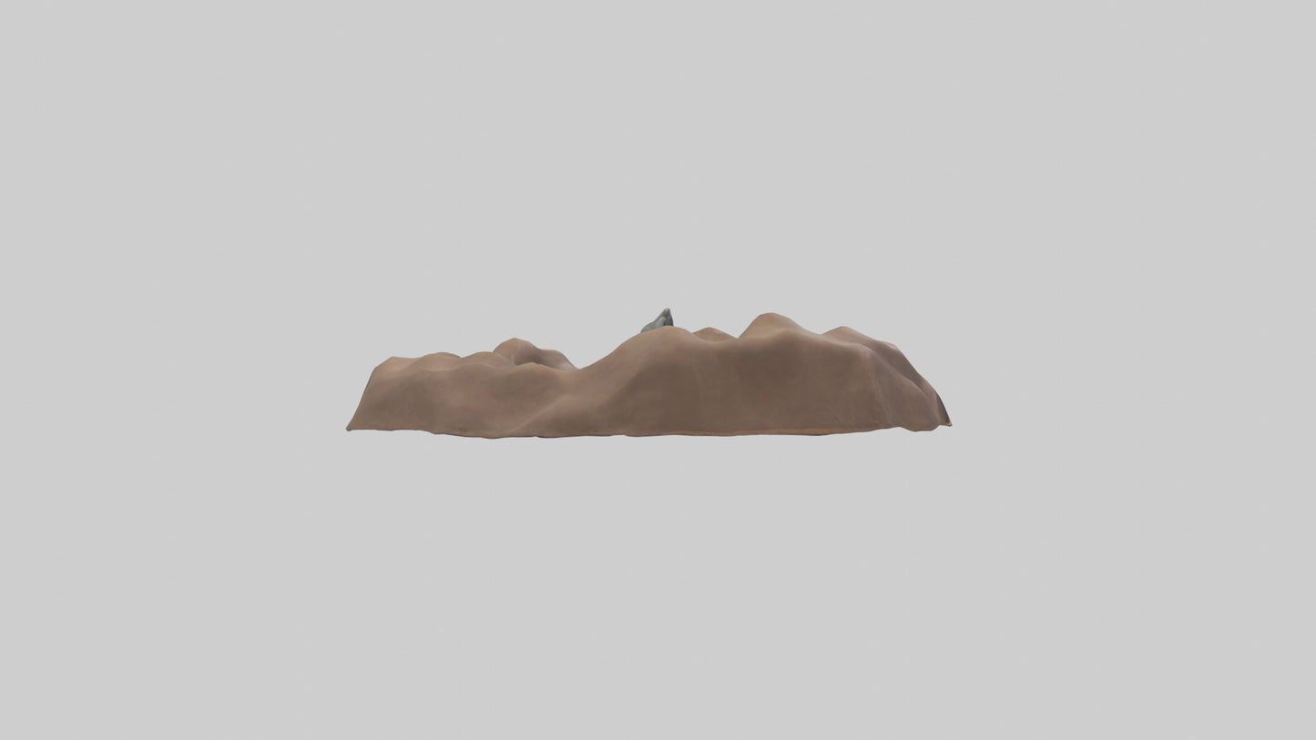 Mole tunneling model 3D model