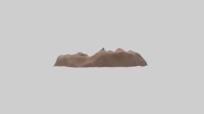 Mole tunneling model 3D model