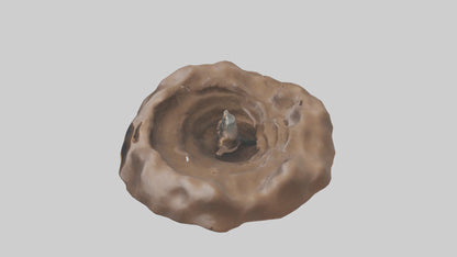 Mole tunneling model 3D model