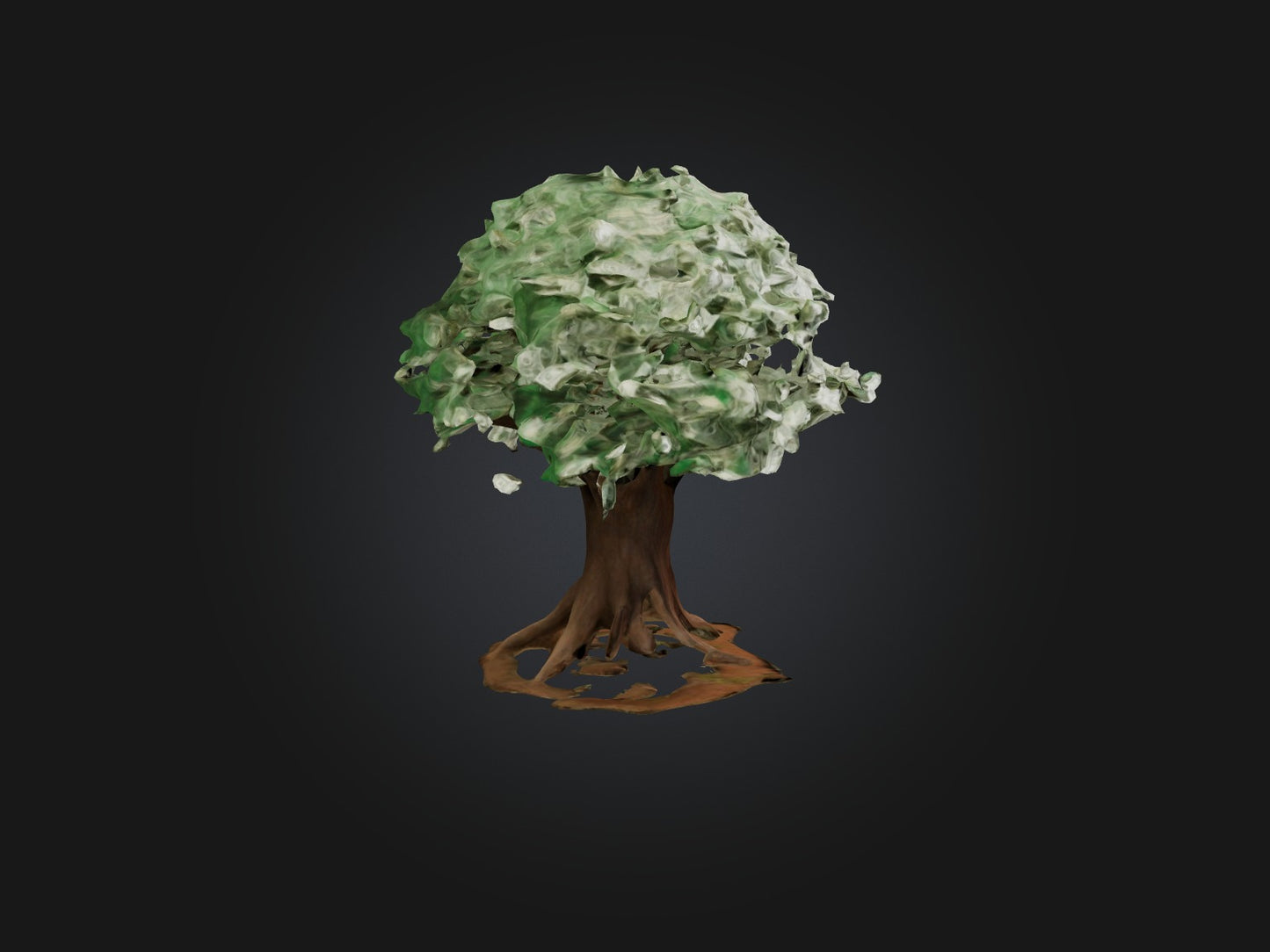 3D model Money Tree Model VR / AR / low-poly