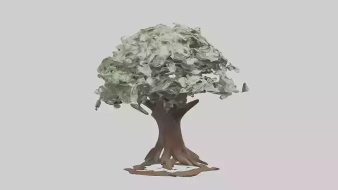 3D model Money Tree Model VR / AR / low-poly