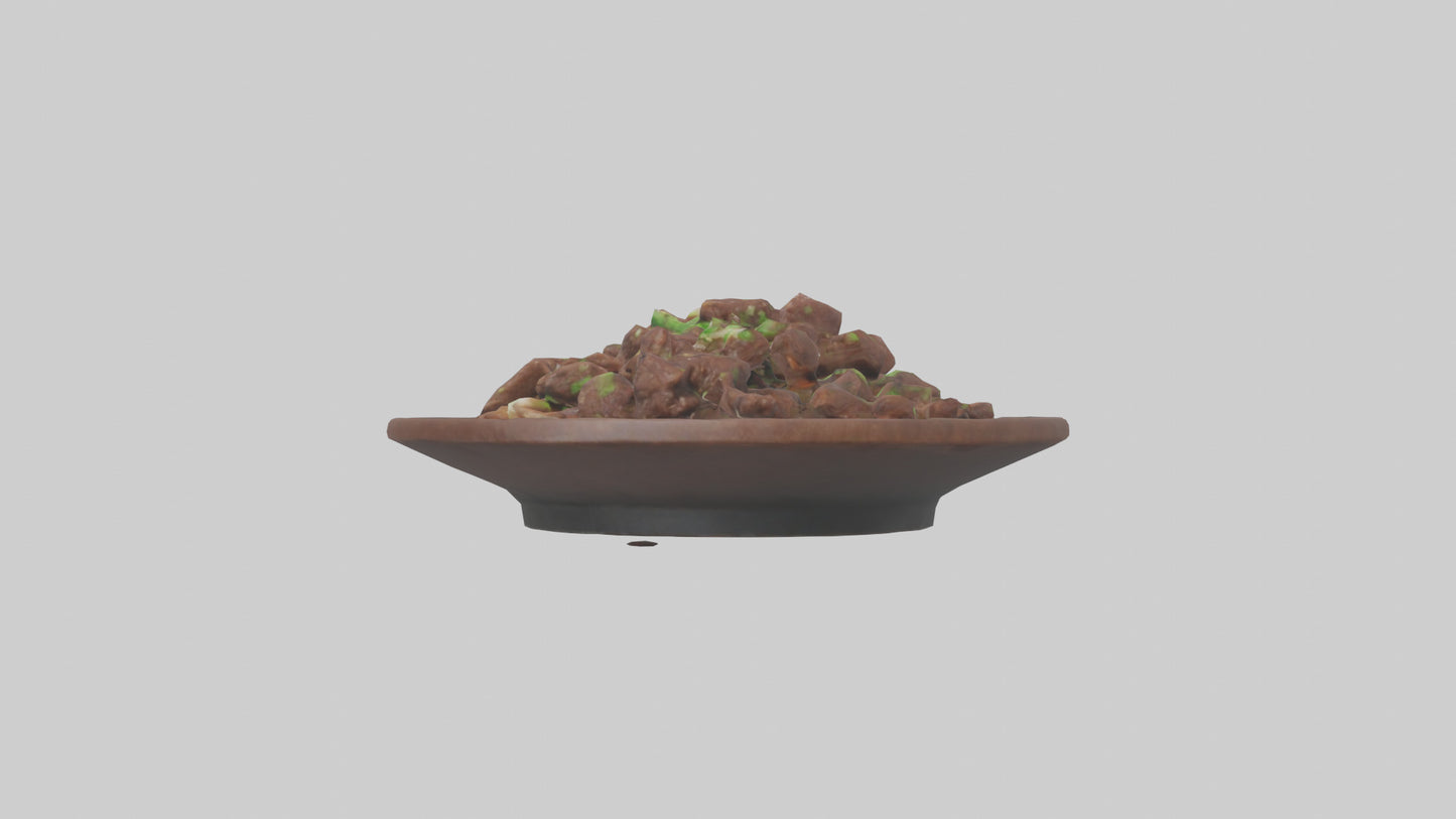 Mongolian beef model 3D model