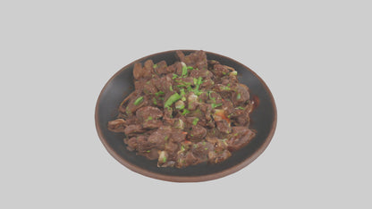 Mongolian beef model 3D model