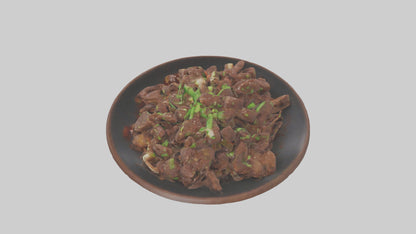 Mongolian beef model 3D model