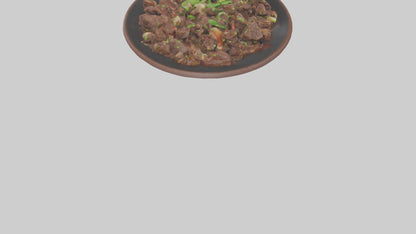 Mongolian beef model 3D model