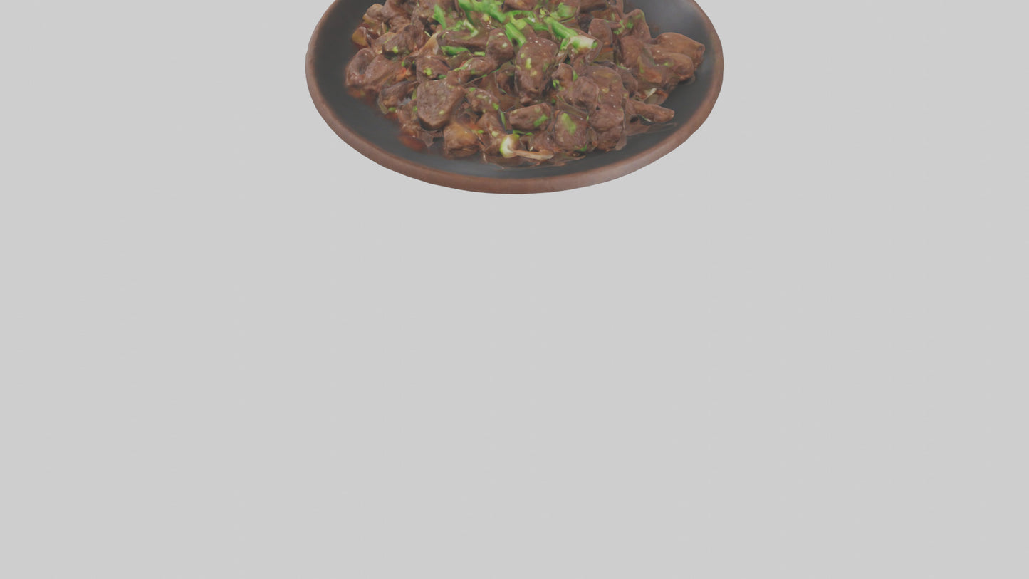Mongolian beef model 3D model