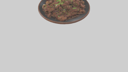 Mongolian beef model 3D model