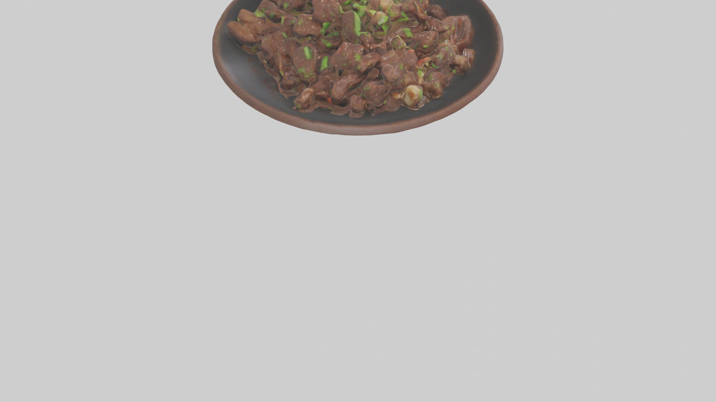 Mongolian beef model 3D model