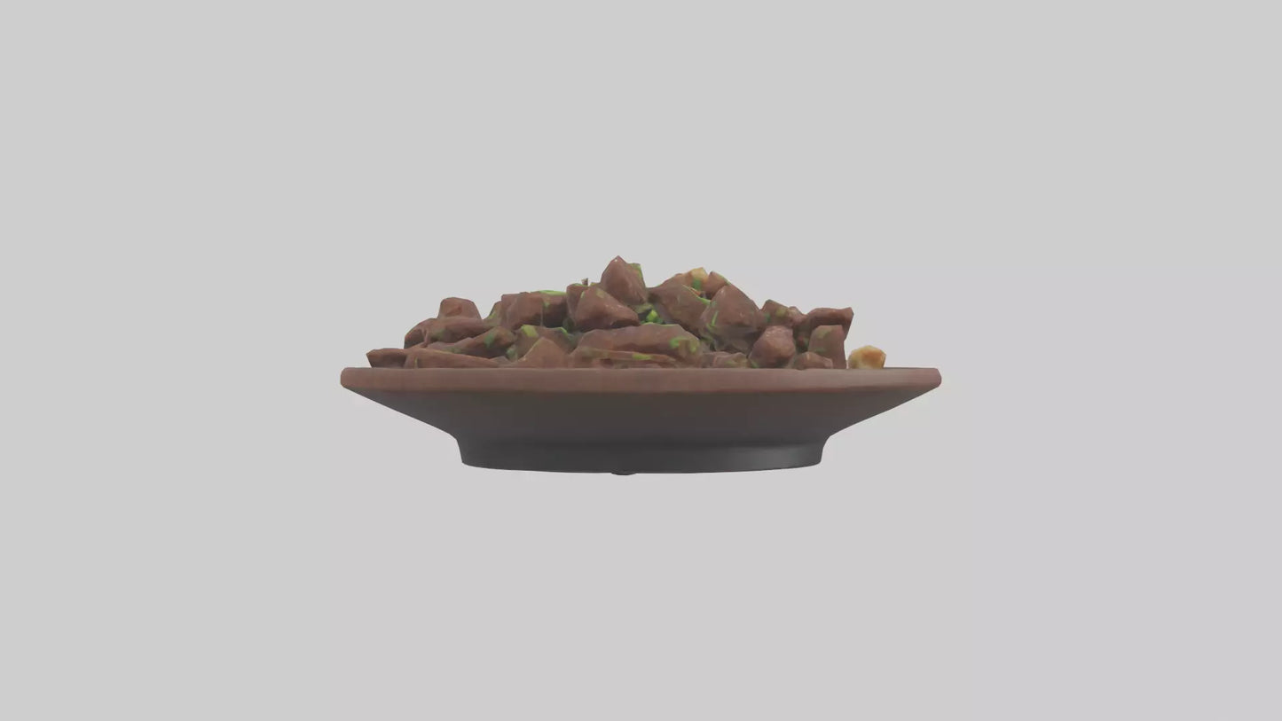 Mongolian beef model 3D model