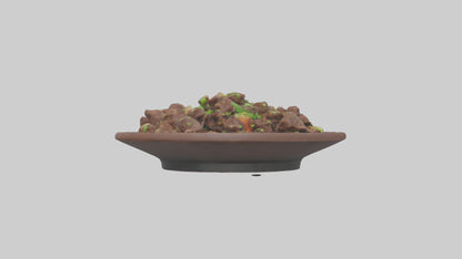 Mongolian beef model 3D model