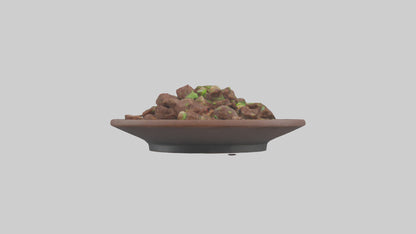 Mongolian beef model 3D model