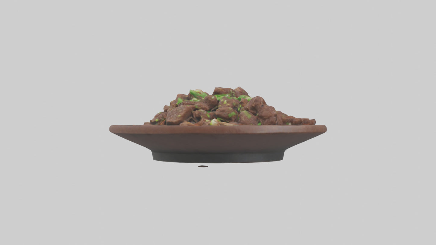 Mongolian beef model 3D model