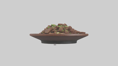 Mongolian beef model 3D model
