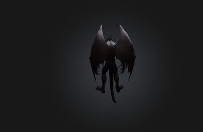 3D model Monster VR / AR / low-poly