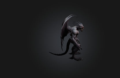 3D model Monster VR / AR / low-poly