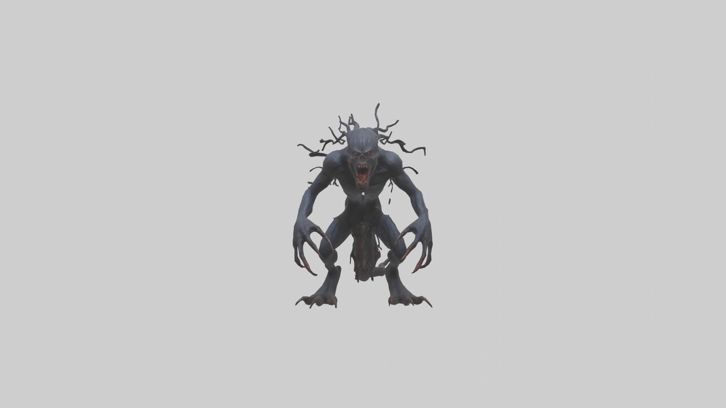 Monster of Darkness model VR / AR / low-poly