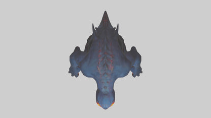 Monster with glowing eyes model 2 3D model