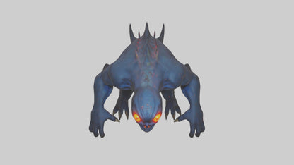 Monster with glowing eyes model 2 3D model