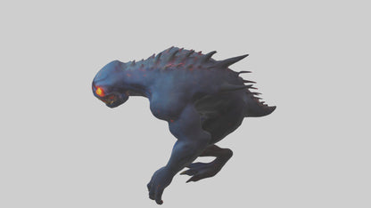 Monster with glowing eyes model 2 3D model