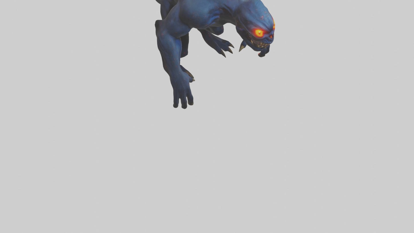 Monster with glowing eyes model 2 3D model