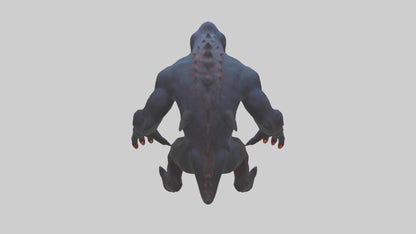 Monster with glowing eyes model 2 3D model