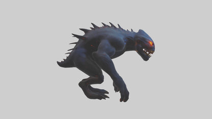 Monster with glowing eyes model 2 3D model