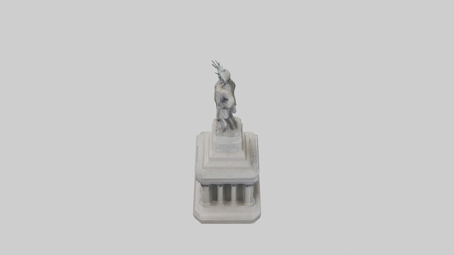 Monument of Independence statue model VR / AR / low-poly