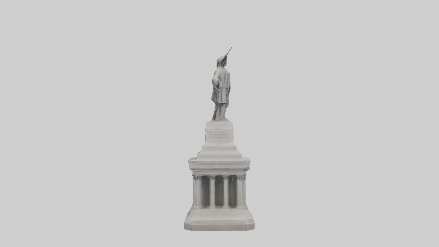 Monument of Independence statue model VR / AR / low-poly