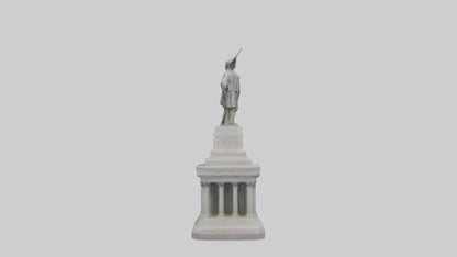 Monument of Independence statue model VR / AR / low-poly