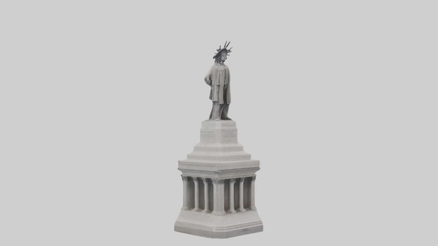 Monument of Independence statue model VR / AR / low-poly