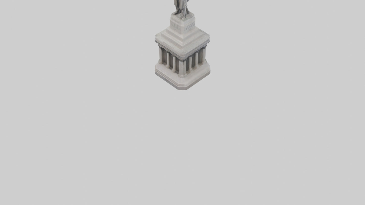 Monument of Independence statue model VR / AR / low-poly