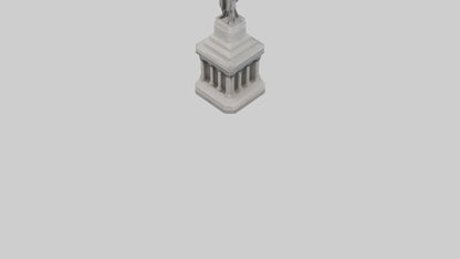 Monument of Independence statue model VR / AR / low-poly