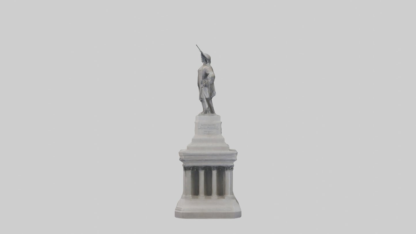 Monument of Independence statue model VR / AR / low-poly