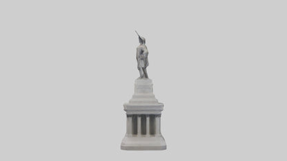 Monument of Independence statue model VR / AR / low-poly