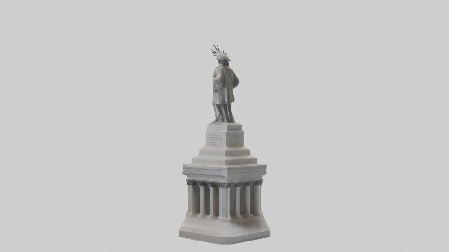 Monument of Independence statue model VR / AR / low-poly