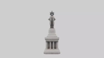 Monument of Independence statue model VR / AR / low-poly