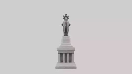 Monument of Independence statue model VR / AR / low-poly